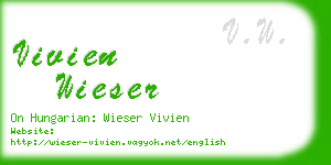 vivien wieser business card